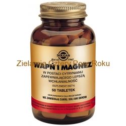 Wapń i magnez cytrynian Solgar 100 tabletek